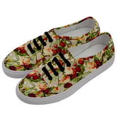 Fruit Blossom Beige Men s Classic Low Top Sneakers by snowwhitegirl