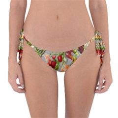 Fruit Blossom Gray Reversible Bikini Bottom by snowwhitegirl