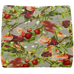 Fruit Blossom Gray Seat Cushion by snowwhitegirl