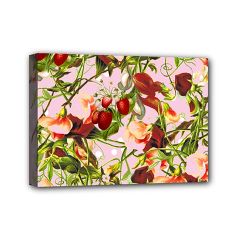 Fruit Blossom Pink Mini Canvas 7  X 5  by snowwhitegirl