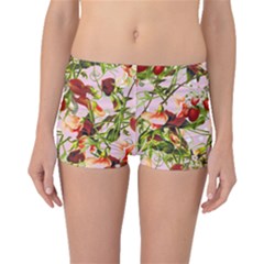 Fruit Blossom Pink Boyleg Bikini Bottoms by snowwhitegirl