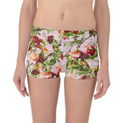 Fruit Blossom Pink Reversible Boyleg Bikini Bottoms by snowwhitegirl