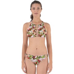 Fruit Blossom Pink Perfectly Cut Out Bikini Set by snowwhitegirl