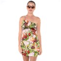 Fruit Blossom Pink One Soulder Bodycon Dress View1