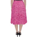 Knitted Wool Bright Pink Folding Skater Skirt View2