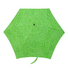 Knitted Wool Neon Green Mini Folding Umbrellas by snowwhitegirl