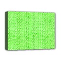 Knitted Wool Neon Green Deluxe Canvas 16  x 12   View1