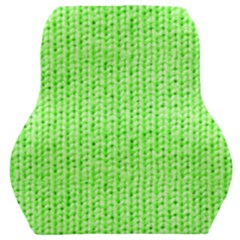 Knitted Wool Neon Green Car Seat Back Cushion  by snowwhitegirl