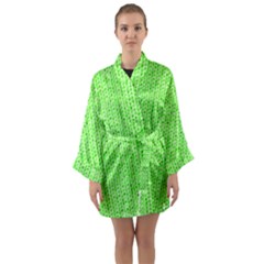 Knitted Wool Neon Green Long Sleeve Kimono Robe by snowwhitegirl