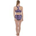 Purple Abstract Swirl Drops Racer Back Bikini Set View2