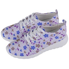 Blue Vintage Flowers Men s Lightweight Sports Shoes by snowwhitegirl