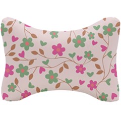 Pink Vintage Flowers Seat Head Rest Cushion