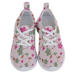 Pink Vintage Flowers Running Shoes by snowwhitegirl