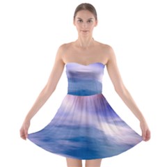 Waterfall Strapless Bra Top Dress by snowwhitegirl