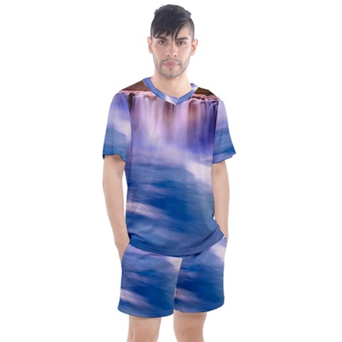 Waterfall Men s Mesh Tee And Shorts Set by snowwhitegirl