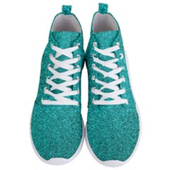 Aqua Glitter Men s Lightweight High Top Sneakers