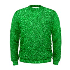 Green Glitter Men s Sweatshirt by snowwhitegirl