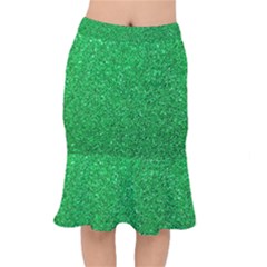 Green Glitter Mermaid Skirt by snowwhitegirl