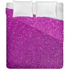 Pink  Glitter Duvet Cover Double Side (california King Size) by snowwhitegirl