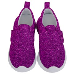 Pink  Glitter Velcro Strap Shoes