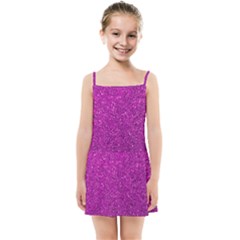 Pink  Glitter Kids Summer Sun Dress