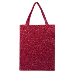 Red  Glitter Classic Tote Bag by snowwhitegirl