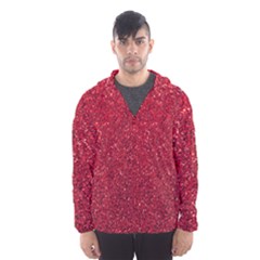 Red  Glitter Hooded Windbreaker (men) by snowwhitegirl