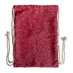 Red  Glitter Drawstring Bag (large) by snowwhitegirl