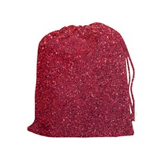 Red  Glitter Drawstring Pouch (xl) by snowwhitegirl