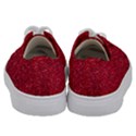 Red  Glitter Kids  Low Top Canvas Sneakers View4