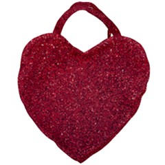 Red  Glitter Giant Heart Shaped Tote by snowwhitegirl