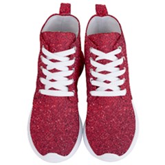 Red  Glitter Women s Lightweight High Top Sneakers by snowwhitegirl