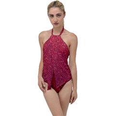 Red  Glitter Go With The Flow One Piece Swimsuit