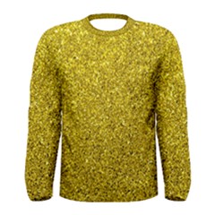 Gold  Glitter Men s Long Sleeve Tee by snowwhitegirl