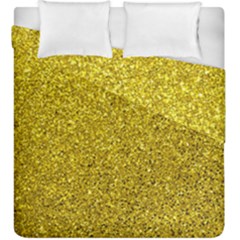 Gold  Glitter Duvet Cover Double Side (king Size) by snowwhitegirl