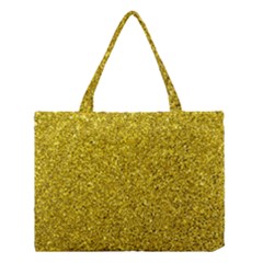 Gold  Glitter Medium Tote Bag by snowwhitegirl