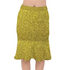 Gold  Glitter Mermaid Skirt by snowwhitegirl