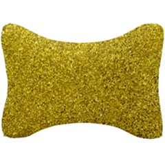 Gold  Glitter Seat Head Rest Cushion by snowwhitegirl