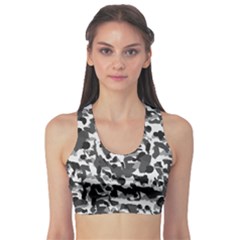 Grey Camo Sports Bra by snowwhitegirl