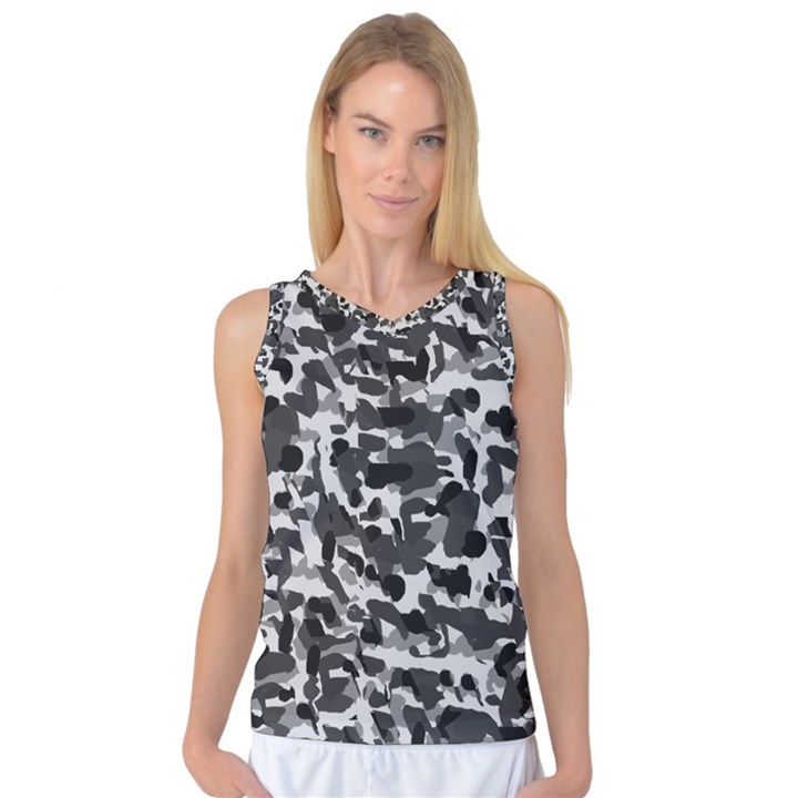 Grey Camo Women s Basketball Tank Top