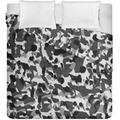 Grey Camo Duvet Cover Double Side (king Size) by snowwhitegirl