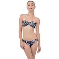 Grey Camo Classic Bandeau Bikini Set by snowwhitegirl