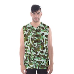 Brownish Green Camo Men s Basketball Tank Top by snowwhitegirl