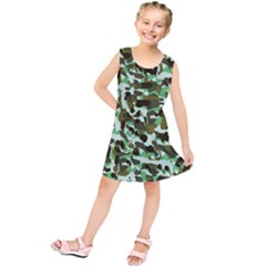 Brownish Green Camo Kids  Tunic Dress by snowwhitegirl