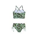 Brownish Green Camo Girls  Tankini Swimsuit View2