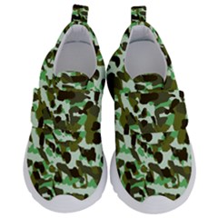 Brownish Green Camo Velcro Strap Shoes