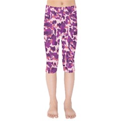 Pink Camo Kids  Capri Leggings  by snowwhitegirl