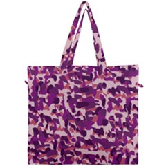 Pink Camo Canvas Travel Bag