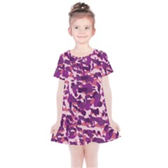 Pink Camo Kids  Simple Cotton Dress