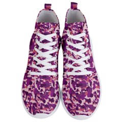 Pink Camo Men s Lightweight High Top Sneakers